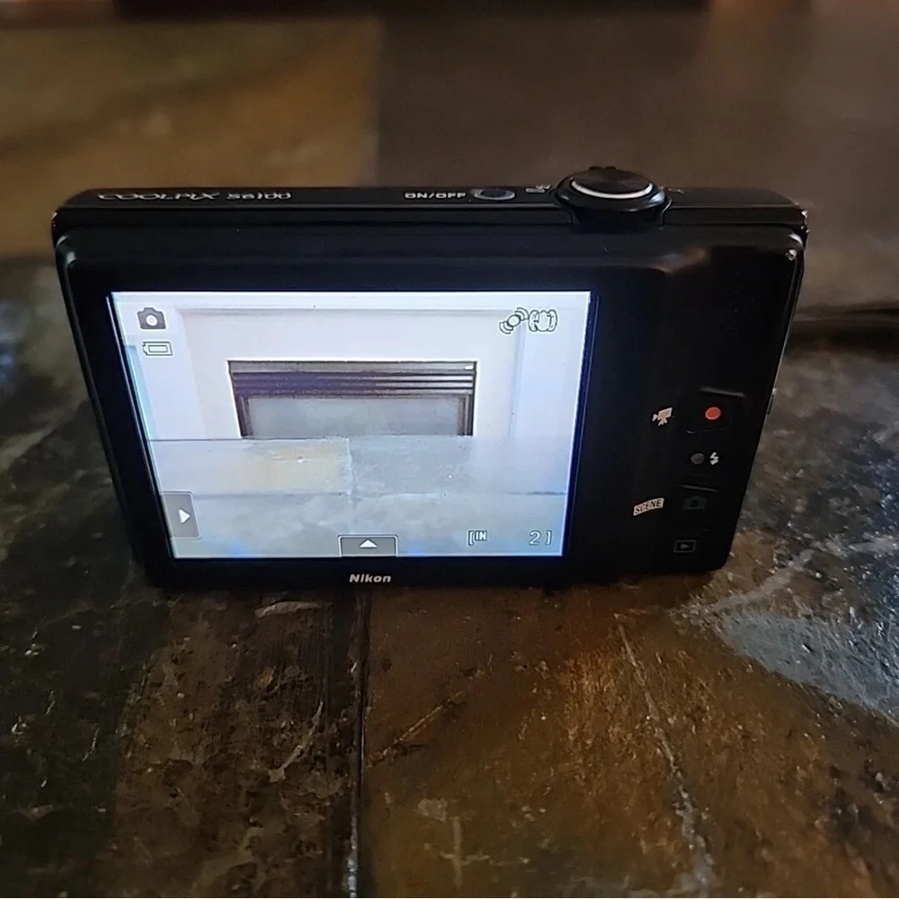 Nikon COOLPIX Black Digital Camera with 7x Zoom